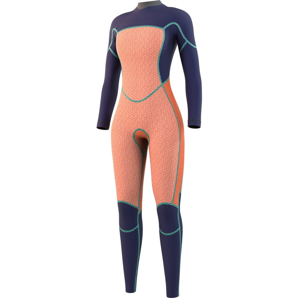 2022 Mystic Frauen Jayde 3/2mm Reißverschluss Vorne Neoprenanzug 35000220018-802 - Dark Grey